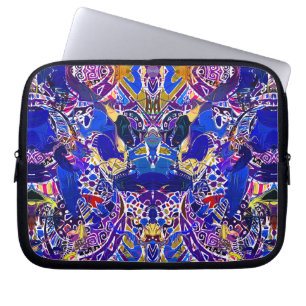 Housse Pour Ordinateur Portable Éléments abstraits bleus mignons