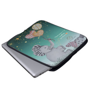 Housse Pour Ordinateur Portable "Eleze Elephant & Polka Hen" Boganhues Imprimer