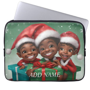 Housse Pour Ordinateur Portable Elfe afro-américain