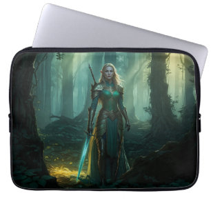 Housse Pour Ordinateur Portable Elfe Gardien du royaume enchanté