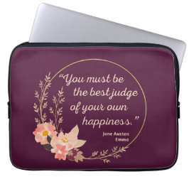 Housse Pour Ordinateur Portable Emma De Jane Austen Citation I - Style Cute