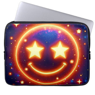 Housse Pour Ordinateur Portable Emoji Étincelant