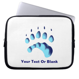 Housse Pour Ordinateur Portable Empreinte de patte d'ours polaire