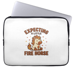 Housse Pour Ordinateur Portable En attente d'un petit cheval de feu Vintage Baby S