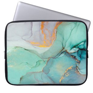 Housse Pour Ordinateur Portable Encre, peinture, abstraite. Fermeture du tableau. 