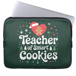 Housse Pour Ordinateur Portable Enseignant de Noël de Smart Cookies