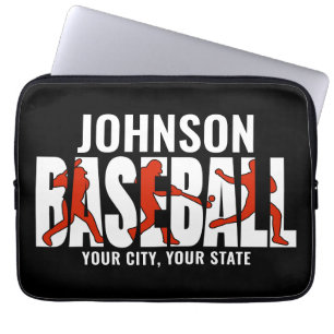 Housse Pour Ordinateur Portable Équipe de baseball AJOUTER NOM Champion Joueur de