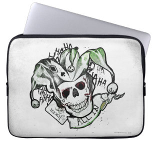 Housse Pour Ordinateur Portable Équipe de suicide   Joker Crull "All In" Tattoo Ar