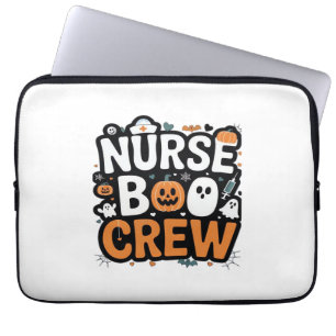 Housse Pour Ordinateur Portable Équipe Nurse Boo Halloween Héros de la santé Effra