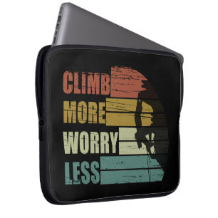 Housse Pour Ordinateur Portable Escalade rock motivationnelle disant