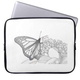 Housse Pour Ordinateur Portable Esquisse papillon