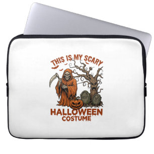 Housse Pour Ordinateur Portable Est Costume d'Halloween Effrayant Citrouille Reape