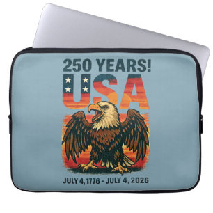 Housse Pour Ordinateur Portable États-Unis 250 ans – Aigle américain patriotique 4