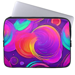 Housse Pour Ordinateur Portable Ethereal Neon : Des rêves Abstraits