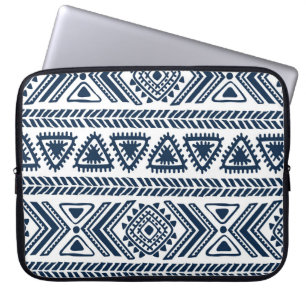 Housse Pour Ordinateur Portable Ethnique tribale : Motif Vintage sans couture.