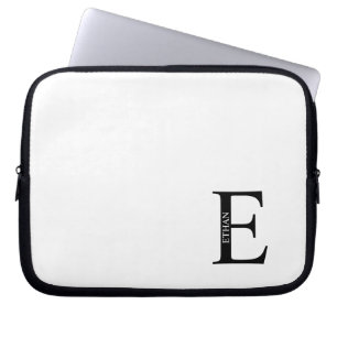 Housse Pour Ordinateur Portable Étui pour ordinateur portable avec monogramme et n