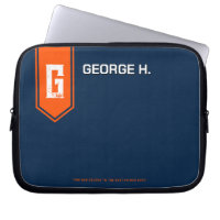 Étui pour ordinateur portable bleu orange pour hom