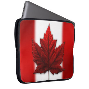 Housse Pour Ordinateur Portable Étui pour ordinateur portable Canada Drapeau du Ca