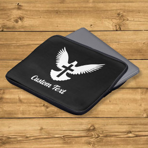 Housse Pour Ordinateur Portable Étui pour ordinateur portable Colombe avec croix