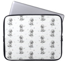 Étui pour ordinateur portable Doodle Dog