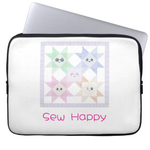 Housse Pour Ordinateur Portable Étui pour ordinateur portable Sew Happy