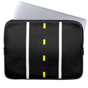 Housse Pour Ordinateur Portable Étui pour tablette Two Lane Road (Noir et Blanc)