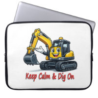 Housse pour ordinateur portable Excavatrice mignon