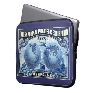 Housse Pour Ordinateur Portable Expo Philatélique Internationale de New York 1926
