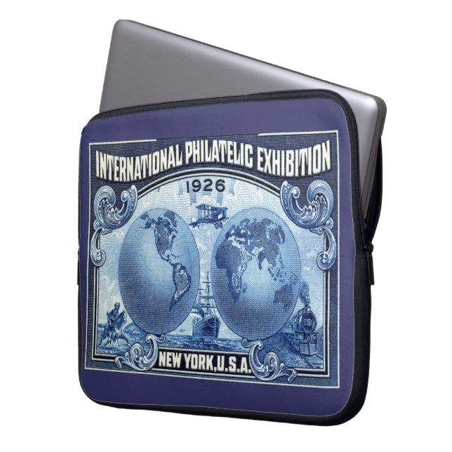 Housse Pour Ordinateur Portable Expo Philatélique Internationale de New York 1926 (devant gauche)