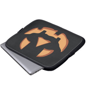 Housse Pour Ordinateur Portable Face citrouille pour Halloween