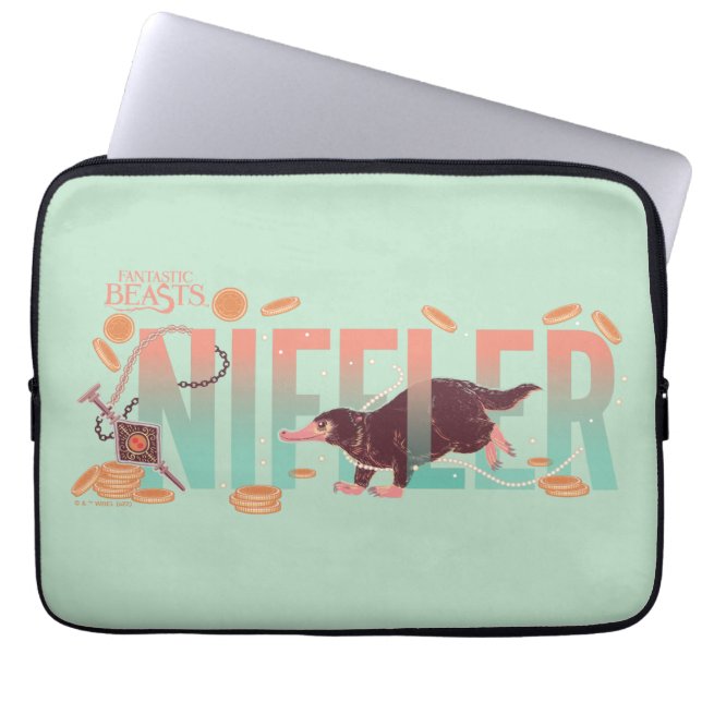 Housse Pour Ordinateur Portable Fantastique bêtes Niffler (Devant)