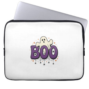 Housse Pour Ordinateur Portable Fantôme d'Halloween Rigolo Araignée Vintage_1