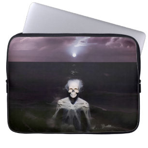 Housse Pour Ordinateur Portable Fantôme en mer - Peinture à l'huile