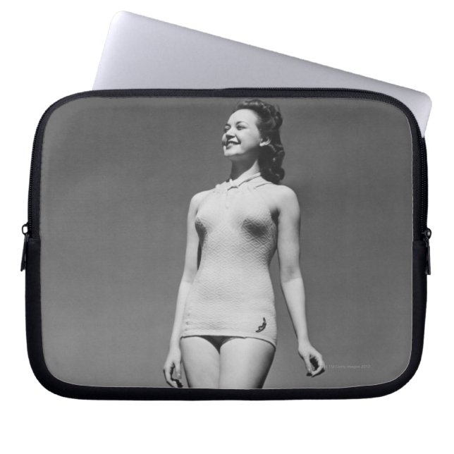 Housse Pour Ordinateur Portable Femme dans le maillot de bain (Devant)