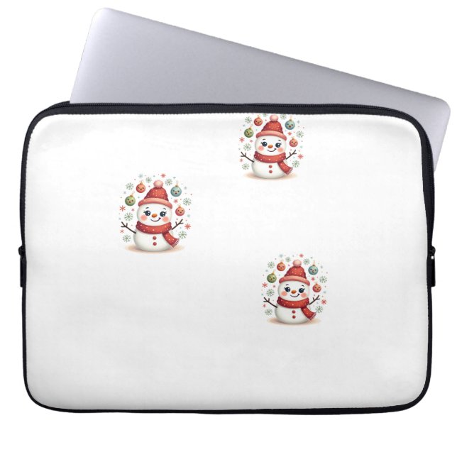 Housse Pour Ordinateur Portable Femme-neige (Devant)