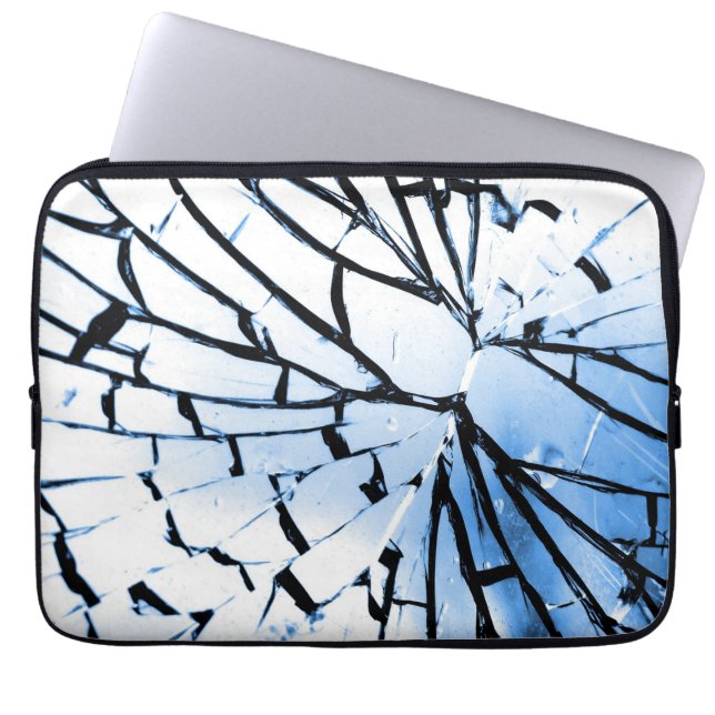 Housse Pour Ordinateur Portable fenêtre cassée (Devant)