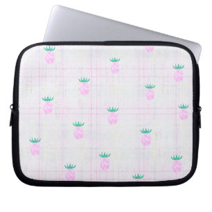 Housse Pour Ordinateur Portable Ferme Maison Ananas Rose