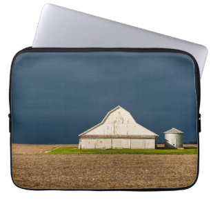 Housse Pour Ordinateur Portable Fermes Grange blanche & Silo
