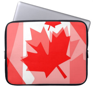 Housse Pour Ordinateur Portable Feuille d'érable rouge canadienne style stratifié