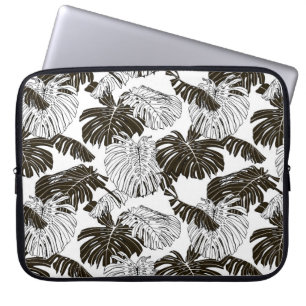 Housse Pour Ordinateur Portable Feuille Monstera motif continu