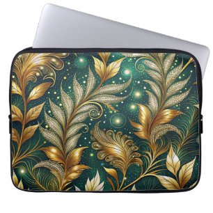 Housse Pour Ordinateur Portable Feuilles brillants d'ornement