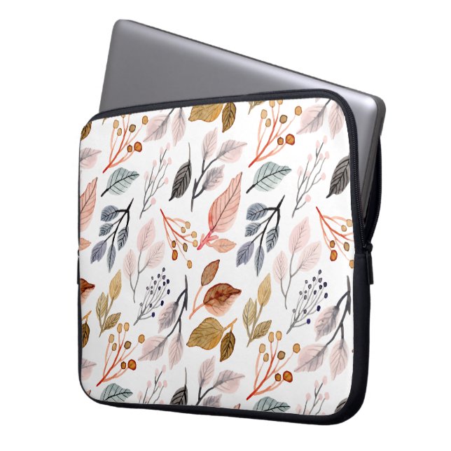 Housse Pour Ordinateur Portable feuilles d'arbre (devant gauche)