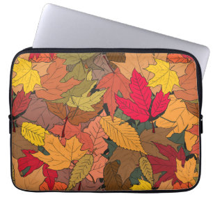 Housse Pour Ordinateur Portable Feuilles d'automne colorées
