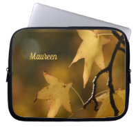 Feuilles d'automne jaunes photo