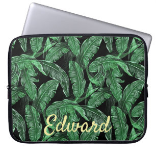 Housse Pour Ordinateur Portable Feuilles de la jungle luxuriante