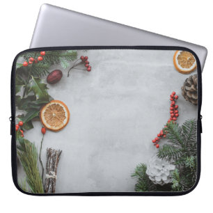 HOUSSE POUR ORDINATEUR PORTABLE FEUILLES DE PALMIER VERT