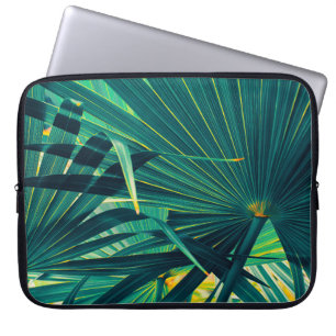 Housse Pour Ordinateur Portable Feuilles de palmiers tropicaux