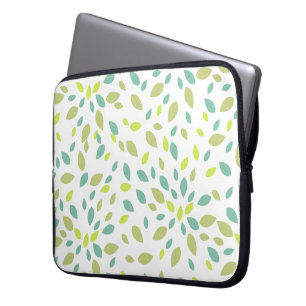 Housse Pour Ordinateur Portable Feuilles (vertes)
