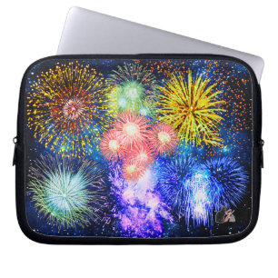 Housse pour ordinateur portable Feux d'artifice éc