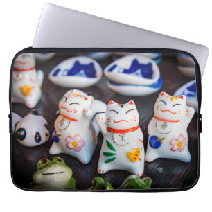 Housse Pour Ordinateur Portable figurines de chats à Beckoning